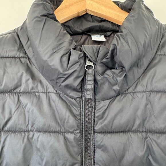 OLD NAVY Ladies Large Black Puffer Full Zip Vest - Picture 4 of 8